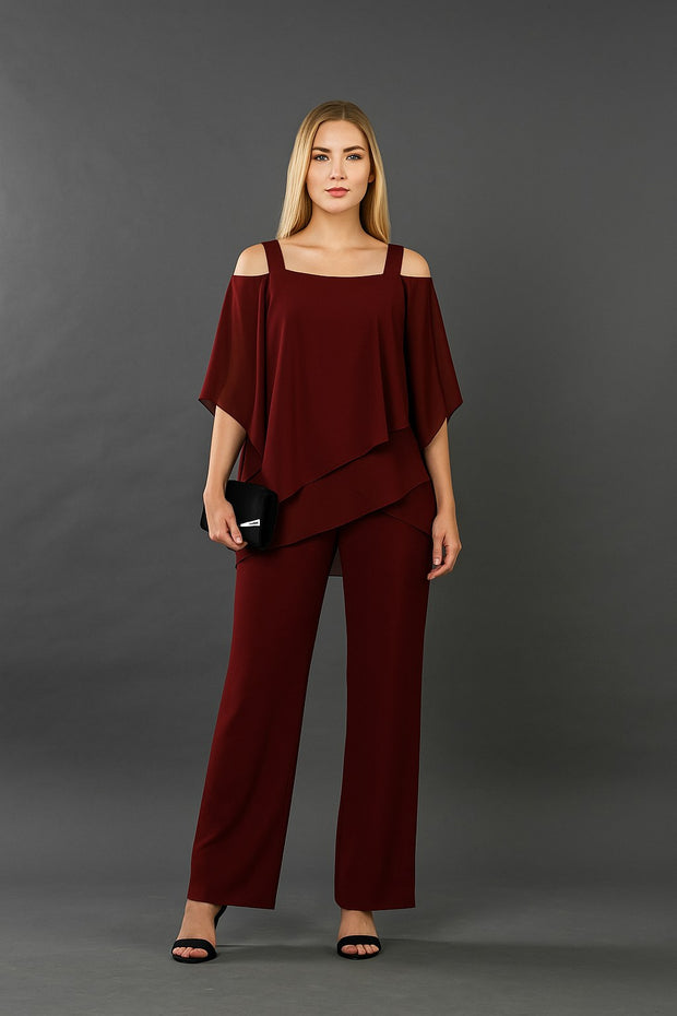Shayla | Women's Evening Two-Piece Set, Elegant Occasion Suit | The Shrader Sisters | Black