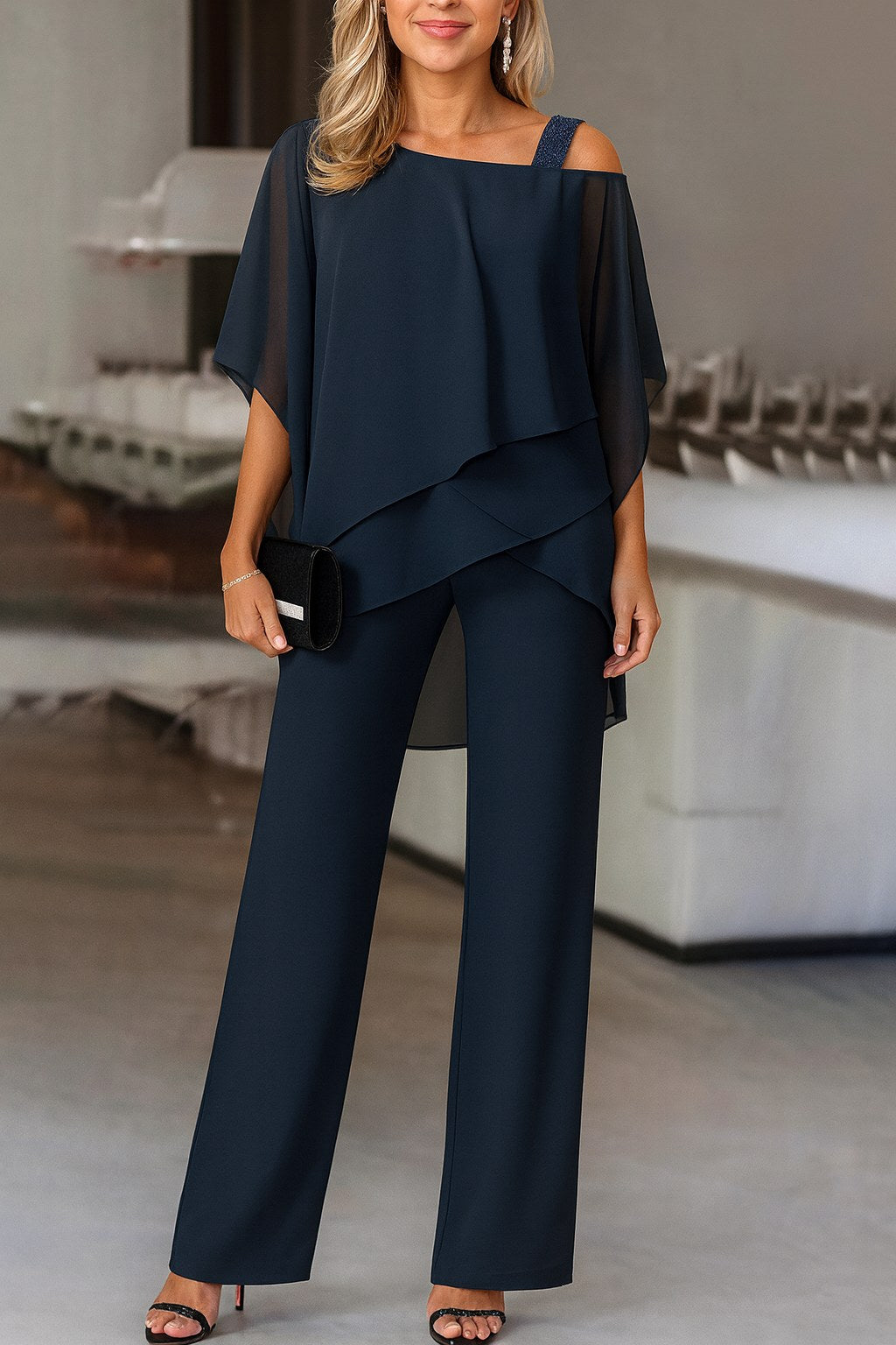 Shayla | Women's Evening Two-Piece Set, Elegant Occasion Suit | The Shrader Sisters | Red