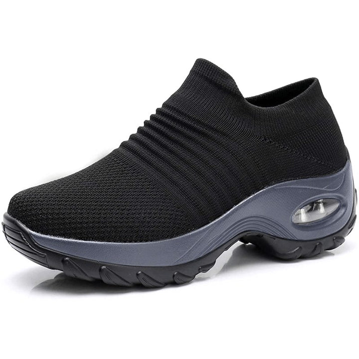 Sienna | Women's Orthopaedic Slip-On Shoes, Cushioned Walking Shoes | The Shrader Sisters | Gray