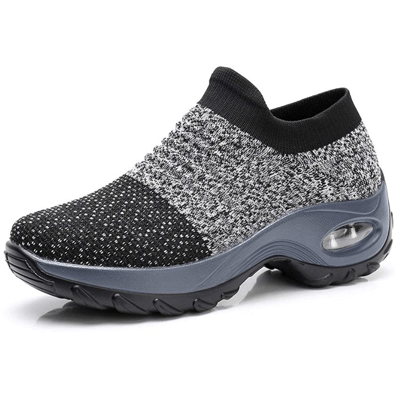 Sienna | Women's Orthopaedic Slip-On Shoes, Cushioned Walking Shoes | The Shrader Sisters | All Black