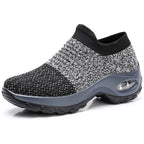 Sienna | Women's Orthopaedic Slip-On Shoes, Cushioned Walking Shoes | The Shrader Sisters | All Black