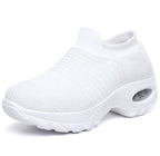 Sienna | Women's Orthopaedic Slip-On Shoes, Cushioned Walking Shoes | The Shrader Sisters | Khaki
