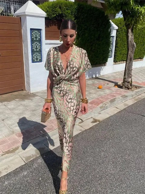 Sophie | Women's Wrap Midi Dress - image 6