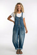 Stella | Women's Adjustable Buckle Denim Overalls, Relaxed Summer Outfit for Holidays and Everyday Wear, Relaxed Summer Outfit for Holidays and Everyday Wear - image 1