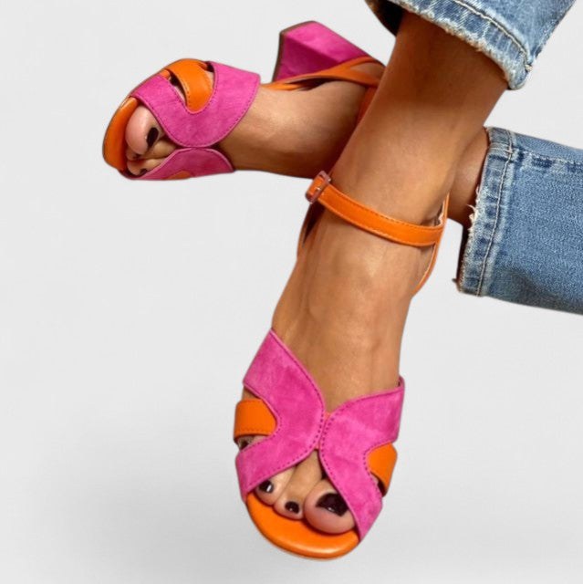 Tahlia | Women's Orthopaedic Block Heel Court Shoes, Elegant Formal Heels | The Shrader Sisters