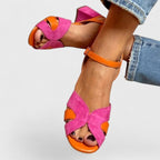 Tahlia | Women's Orthopaedic Block Heel Court Shoes, Elegant Formal Heels | The Shrader Sisters