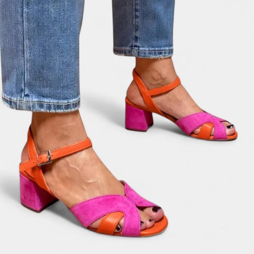 Tahlia | Women's Orthopaedic Block Heel Court Shoes, Elegant Formal Heels | The Shrader Sisters