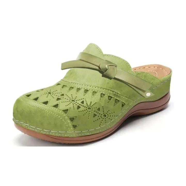 Tahlia | Women's Orthopaedic Memory Foam Clogs, Lightweight Comfort Clogs | The Shrader Sisters | Green