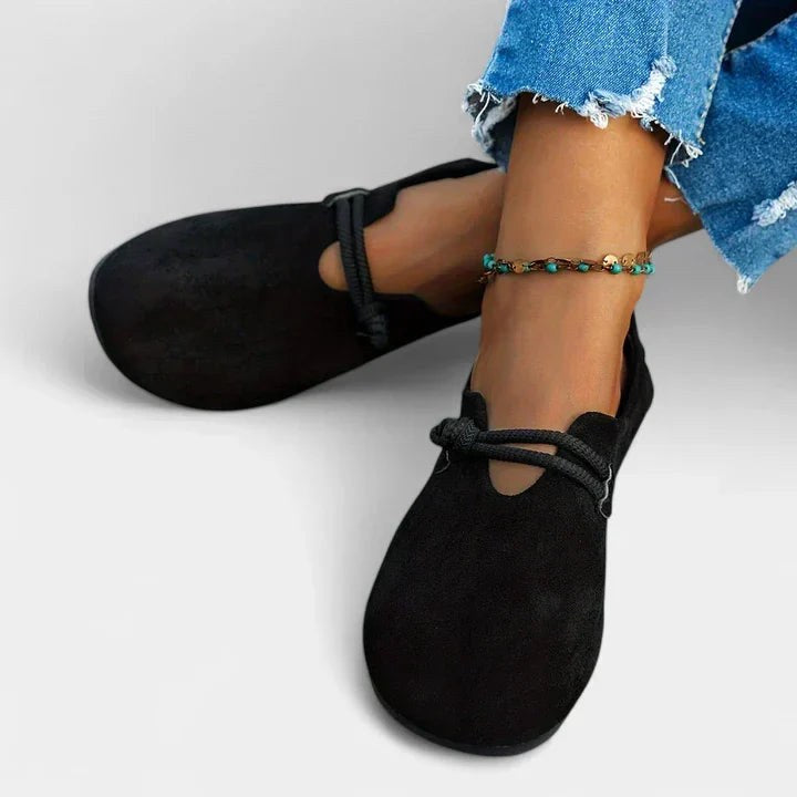 Tahlia | Women's Orthopedic Lace Loafers, Supportive Comfort Loafers | The Shrader Sisters | Black