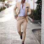 Tamara | Men's Linen Two-Piece Suit, Slim Fit Blazer Suit | The Shrader Sisters | Amarillo