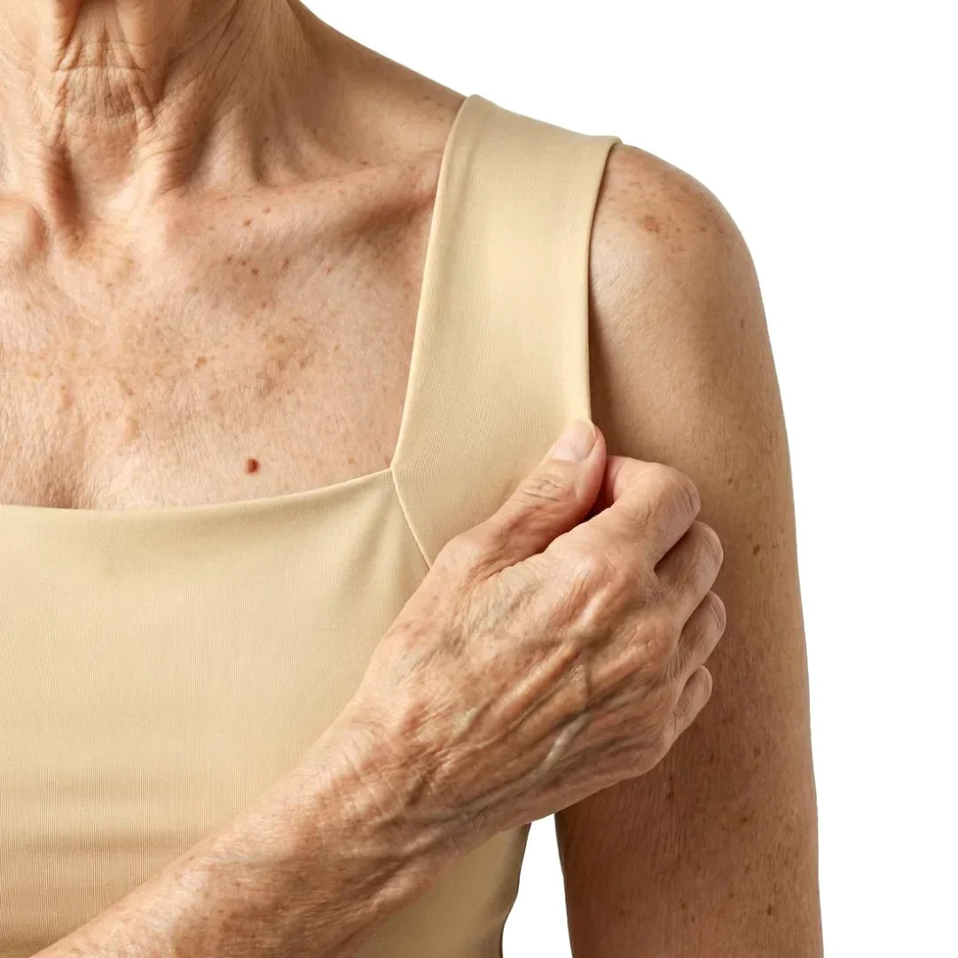 Tameka | Women's Built-In Comfort Bra Top, Soft-Touch Casual Top | The Shrader Sisters