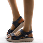 Tiarna | Women's Orthopedic Flat Strap Sandals, Supportive Everyday Sandals | The Shrader Sisters