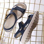 Tiarna | Women's Orthopedic Flat Strap Sandals, Supportive Everyday Sandals | The Shrader Sisters