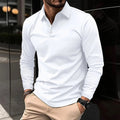 Toby | Men's Long-Sleeve Polo Shirt, Classic Button-Up Polo | The Shrader Sisters
