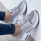 Victoria | Women's Orthopedic Trainers with Cushioned Sole, Supportive Summer Footwear for Walking and Everyday Wear - Grijs