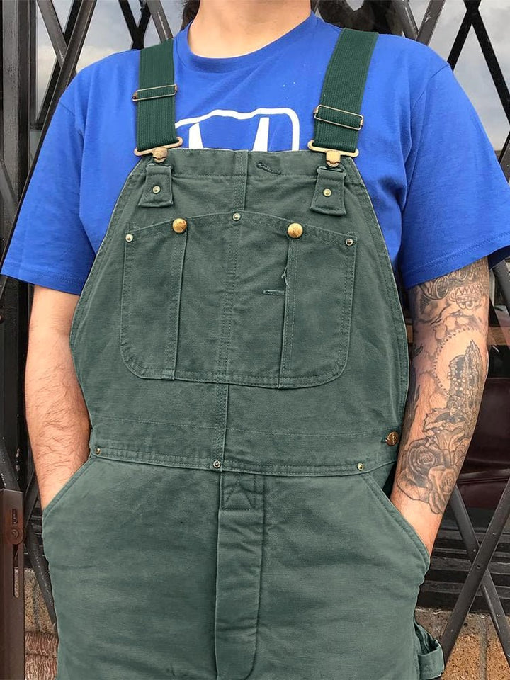Yasmin | Women's Cotton Adjustable Dungarees, Utility Dungarees | The Shrader Sisters